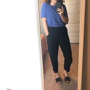 BYTAVI Black Vent Pants